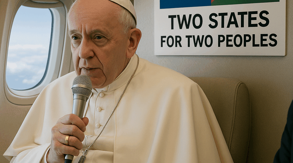 Папа римский в самолете